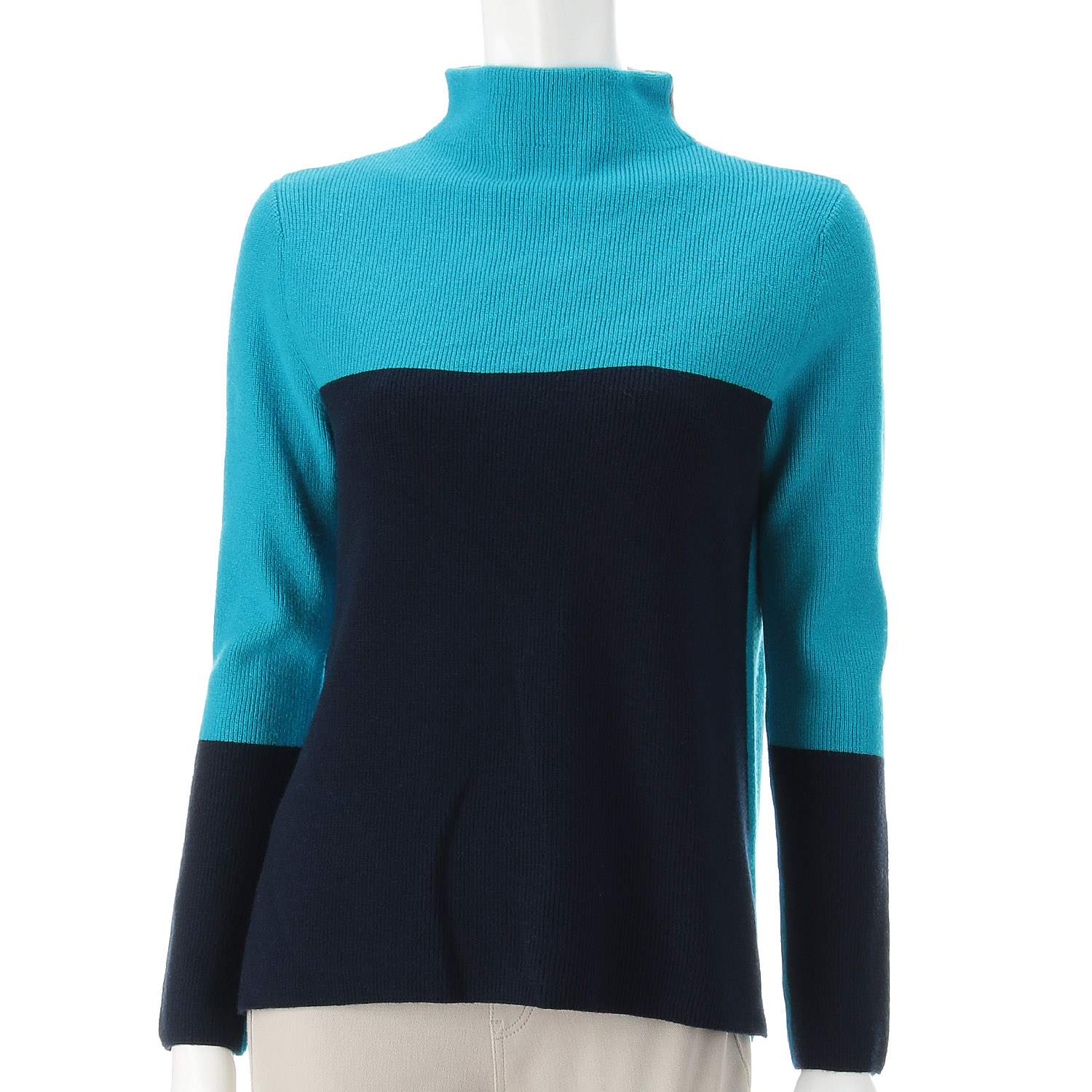 LAPIS ROUGE 三配色2WAYセーター - 画像11