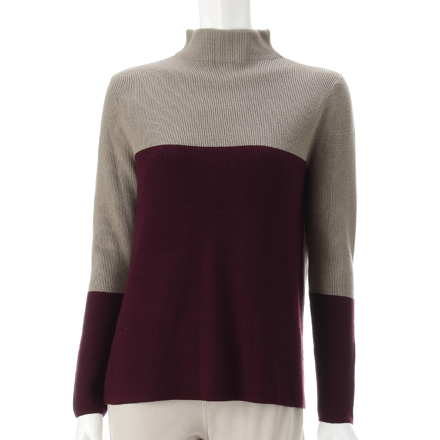 LAPIS ROUGE 三配色2WAYセーター - 画像3