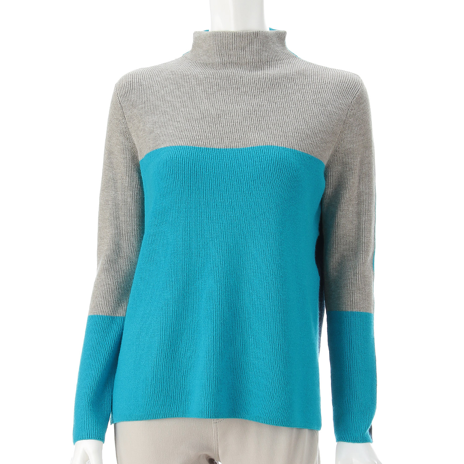 LAPIS ROUGE 三配色2WAYセーター - 画像10