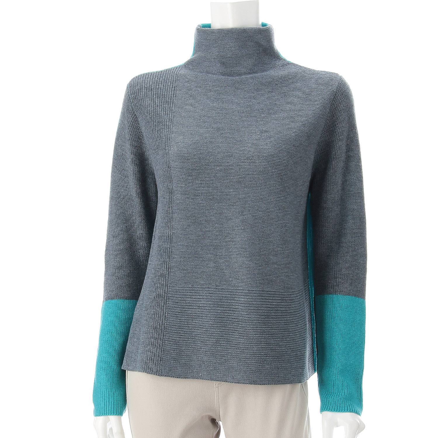 LAPIS ROUGE 編地ミックス2WAYセーター - 画像10