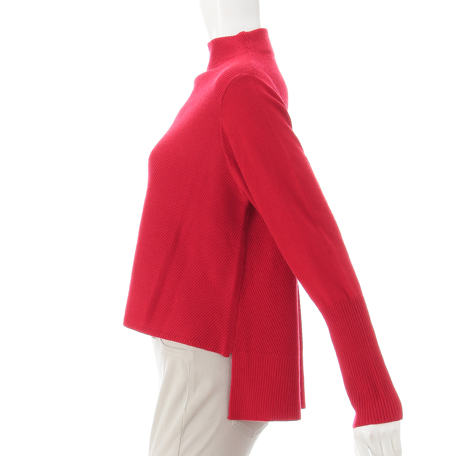 LAPIS ROUGE 編地ミックスVうねセーター - 画像4