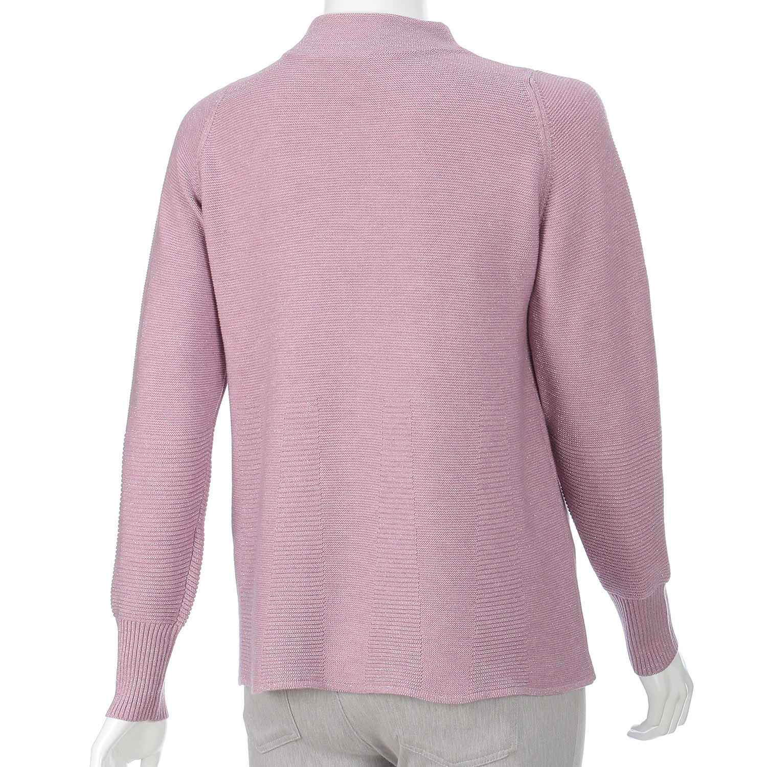 LAPIS ROUGE 編地ミックスラメ混セーター - 画像5