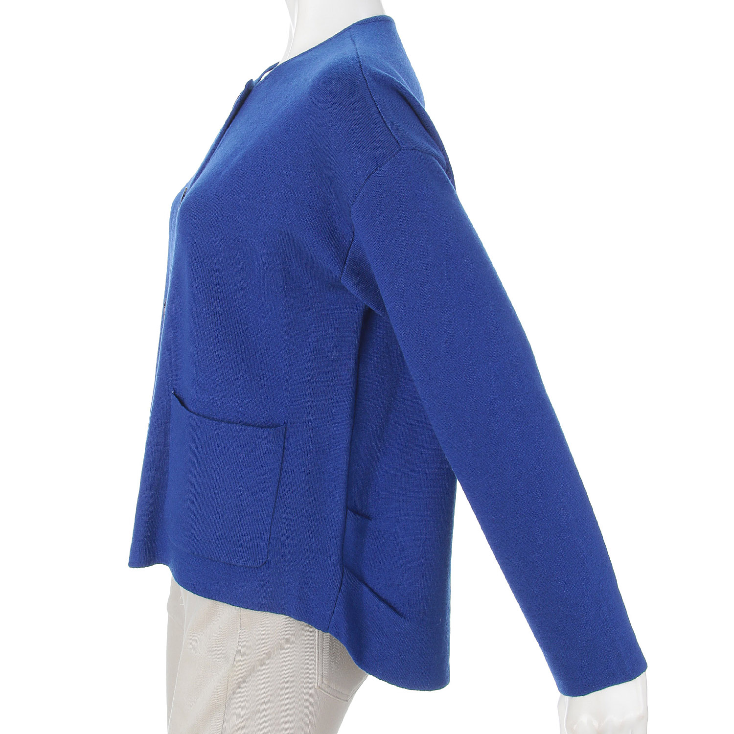 LAPIS ROUGE 裏配色接結ニットジャケット - 画像9