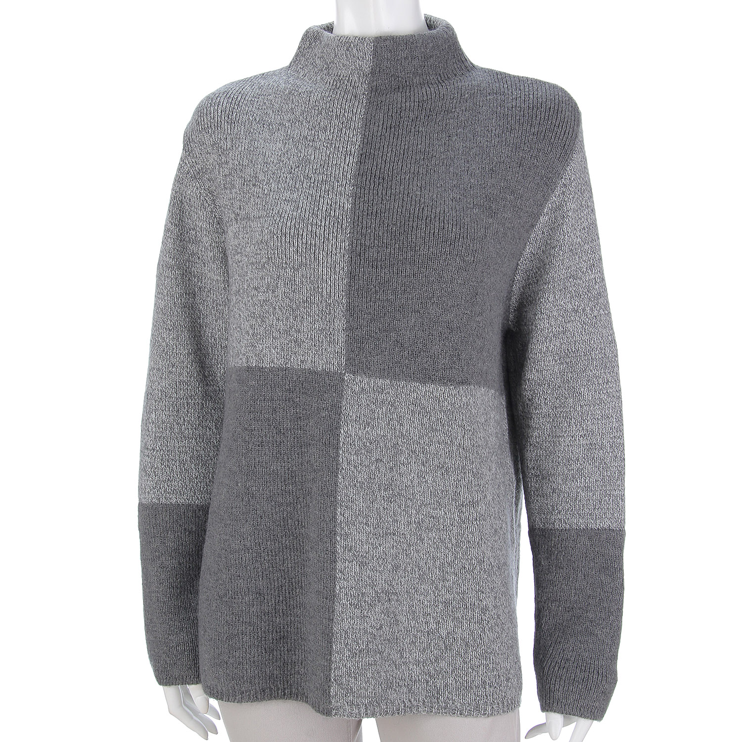 LAPIS ROUGE アルパカ混配色セーター - 画像2