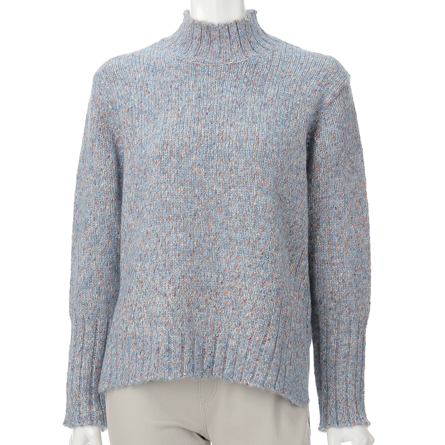 LAPIS ROUGE カラーネップツイードセーター - 画像8