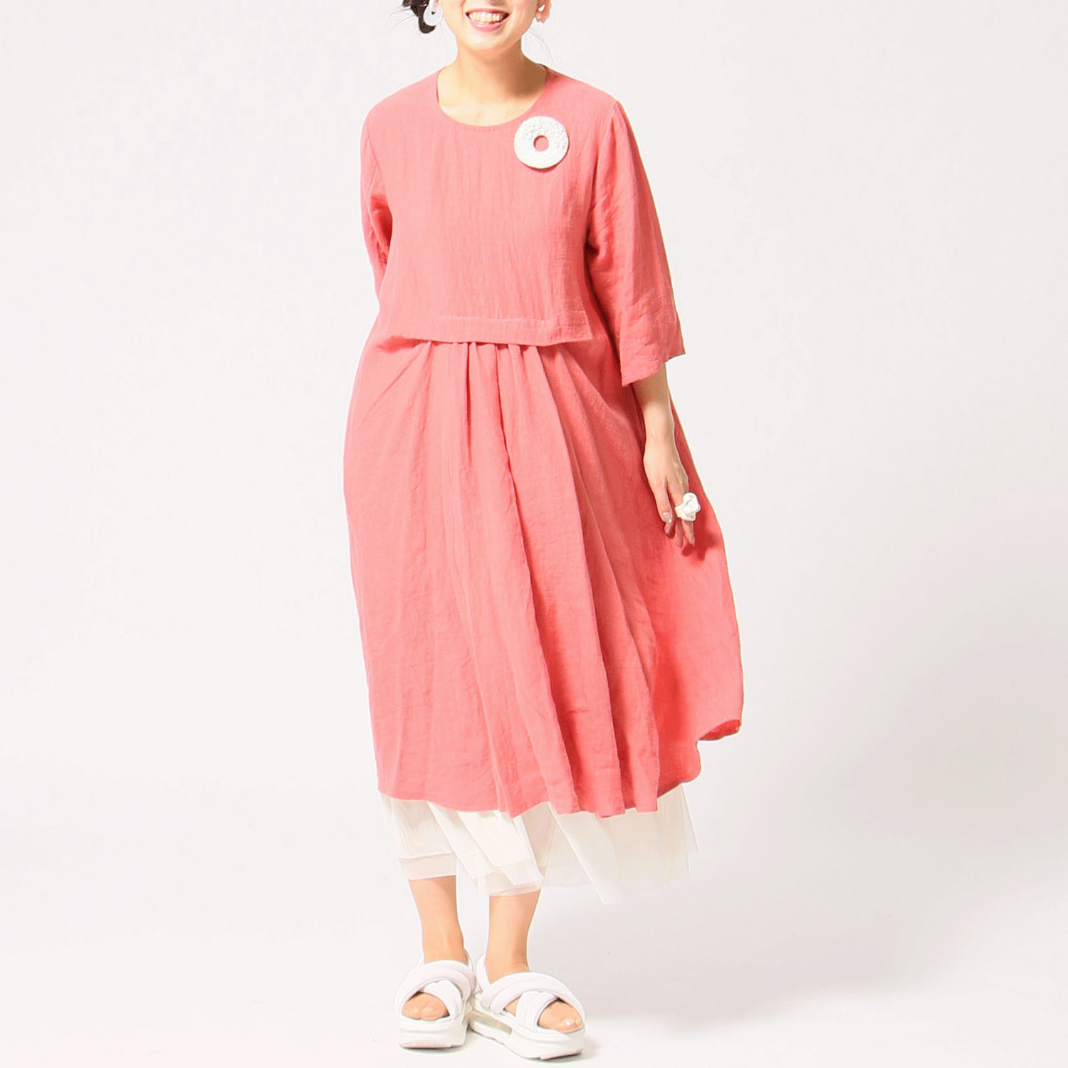 jalan jalan 東炊きリネンワンピース - 画像7