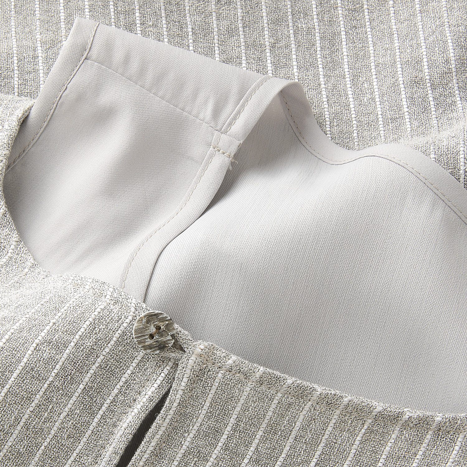 jalan jalan リネンストライプワンピース - 画像5