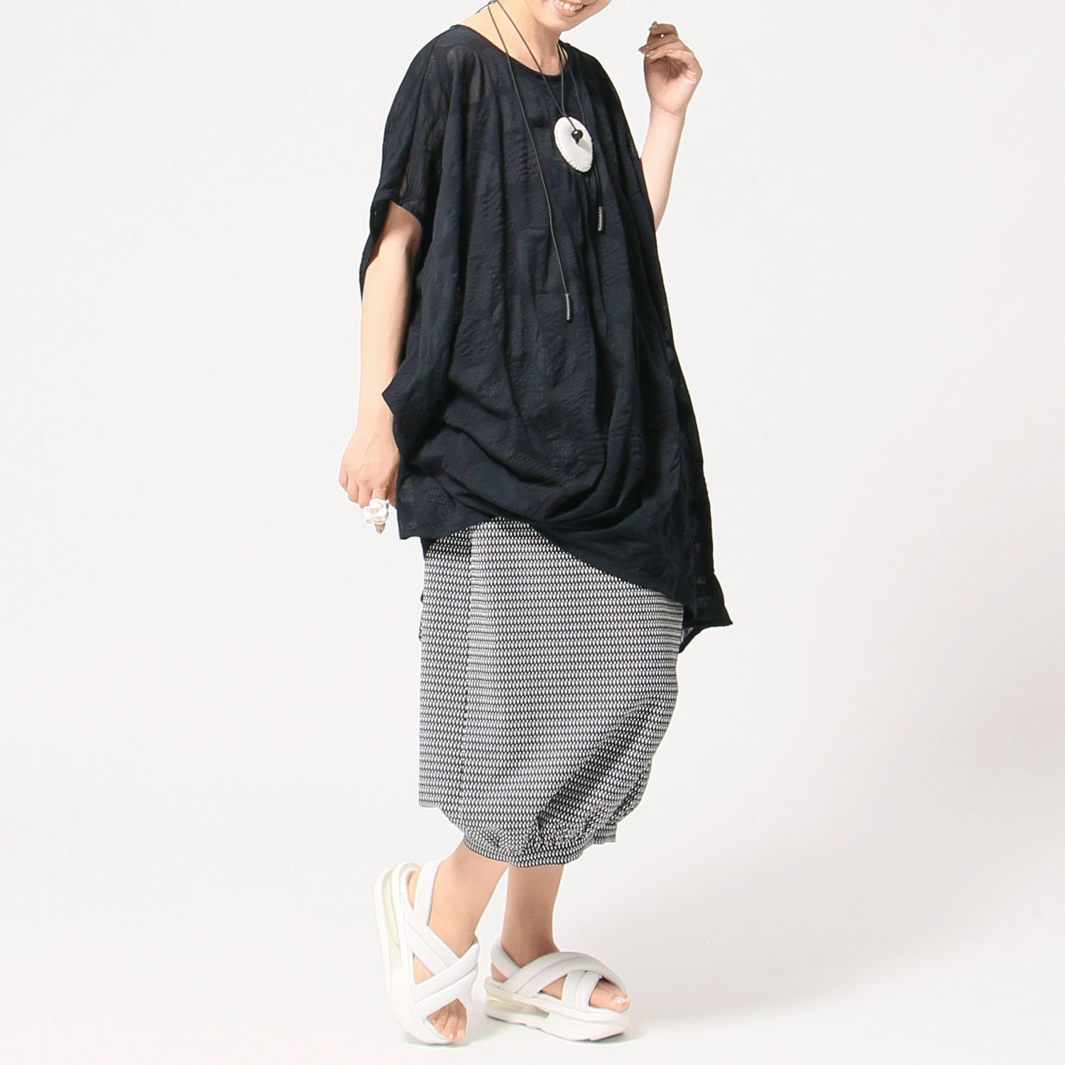 jalan jalan リップル天竺ブラウス - 画像8