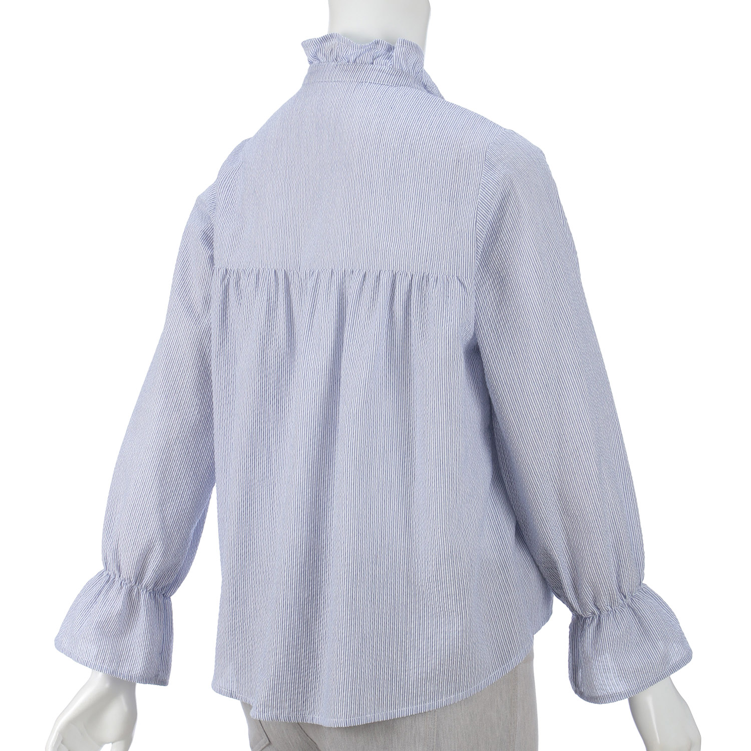 LAPIS ROUGE ストライプブラウス - 画像5