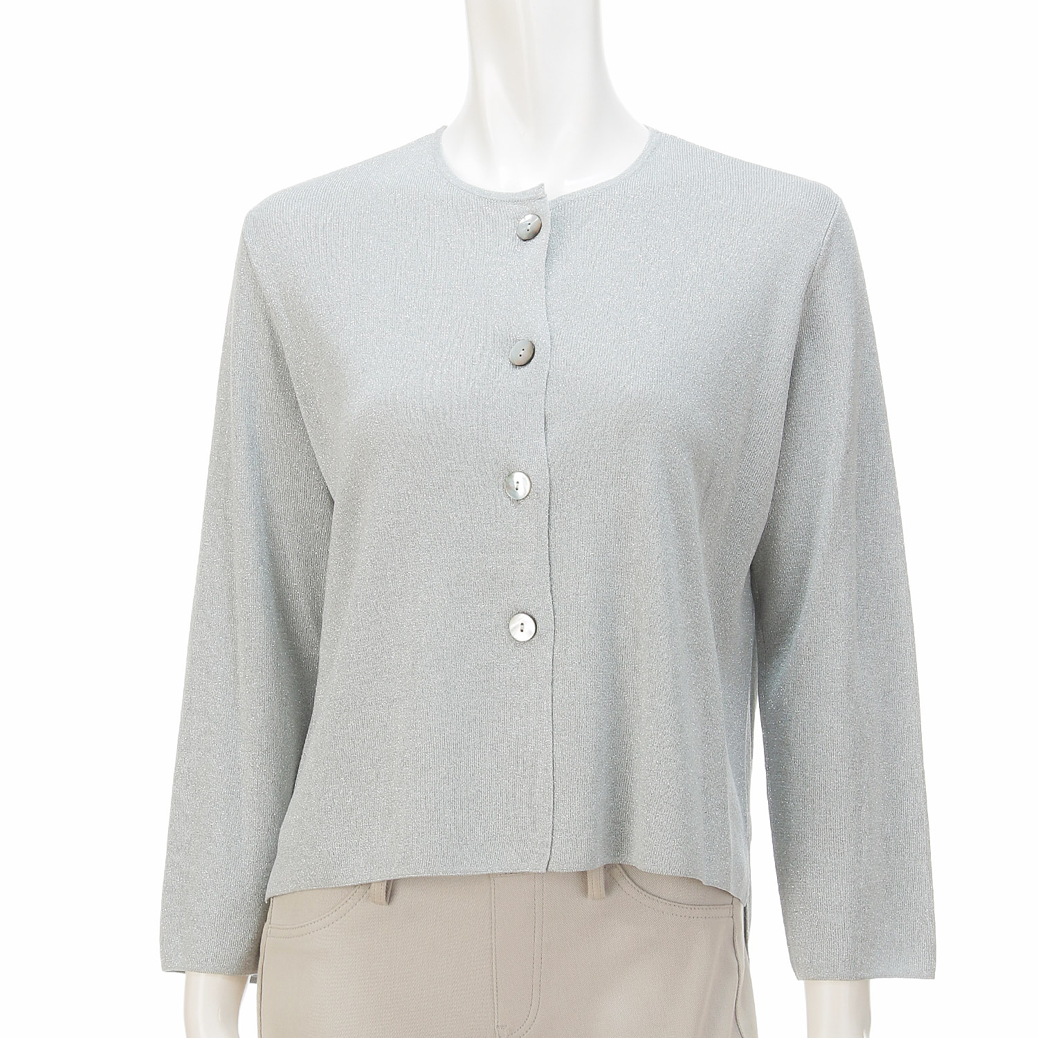 LAPIS ROUGE ラメ混ショートカーディガン - 画像2