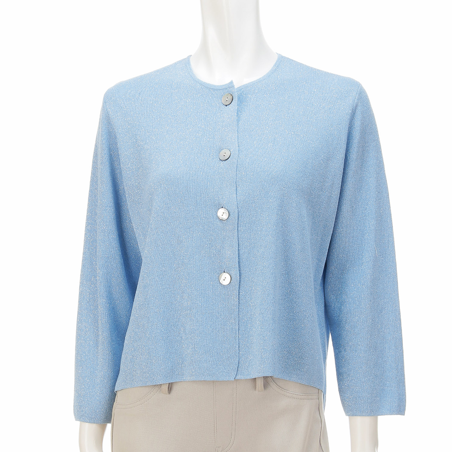 LAPIS ROUGE ラメ混ショートカーディガン - 画像8