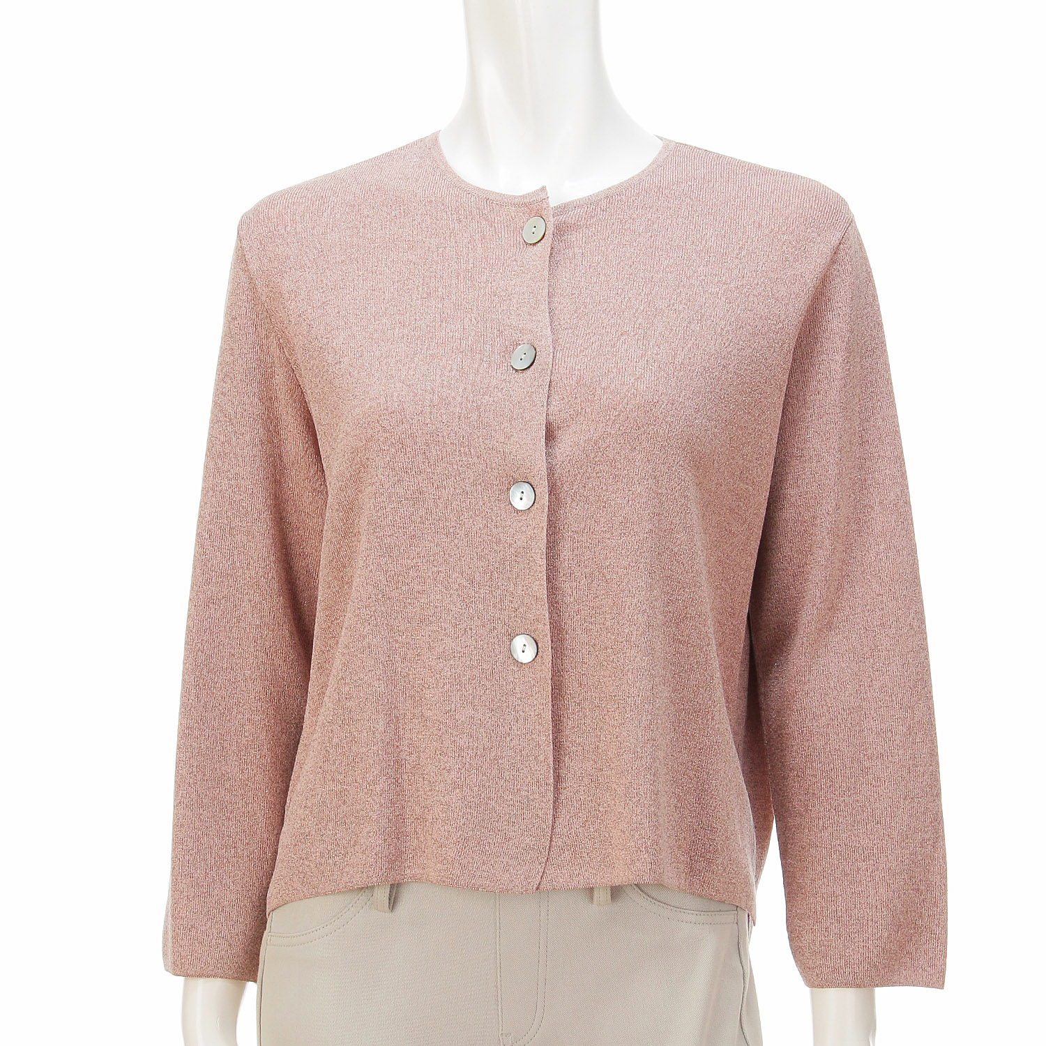 LAPIS ROUGE ラメ混ショートカーディガン