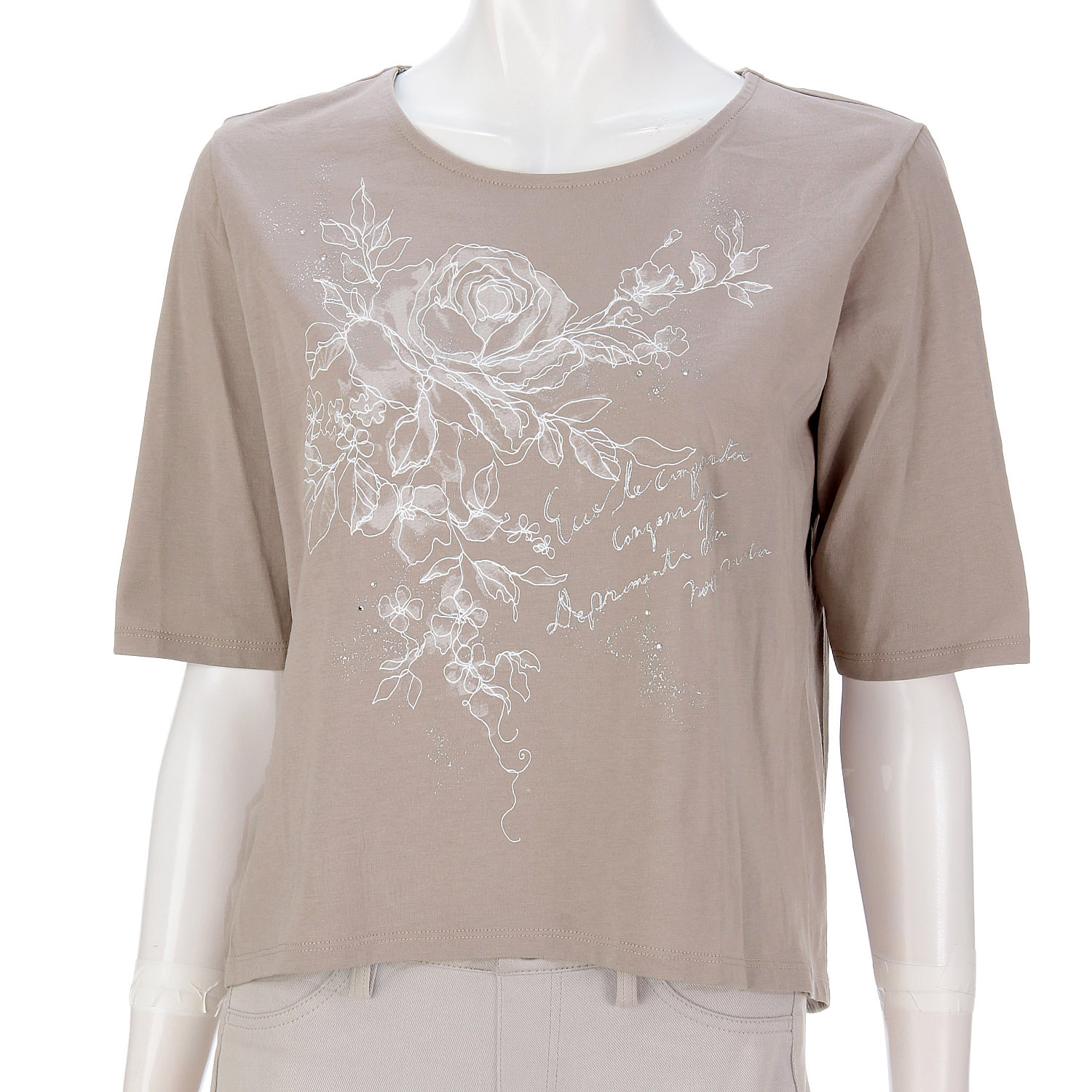 LAPIS ROUGE ばら柄二次加工プルオーバー - 画像4