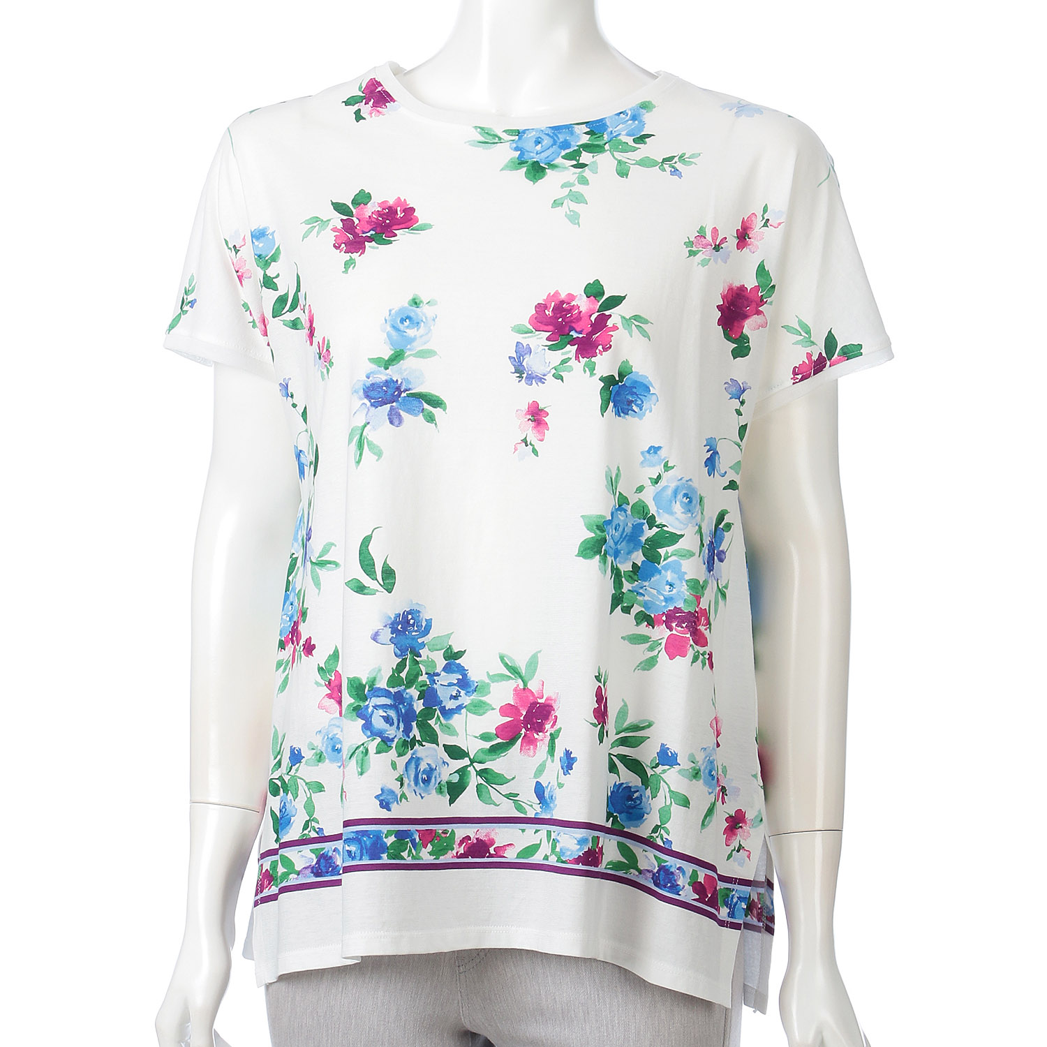 LAPIS ROUGE パネルプリントプルオーバー - 画像3