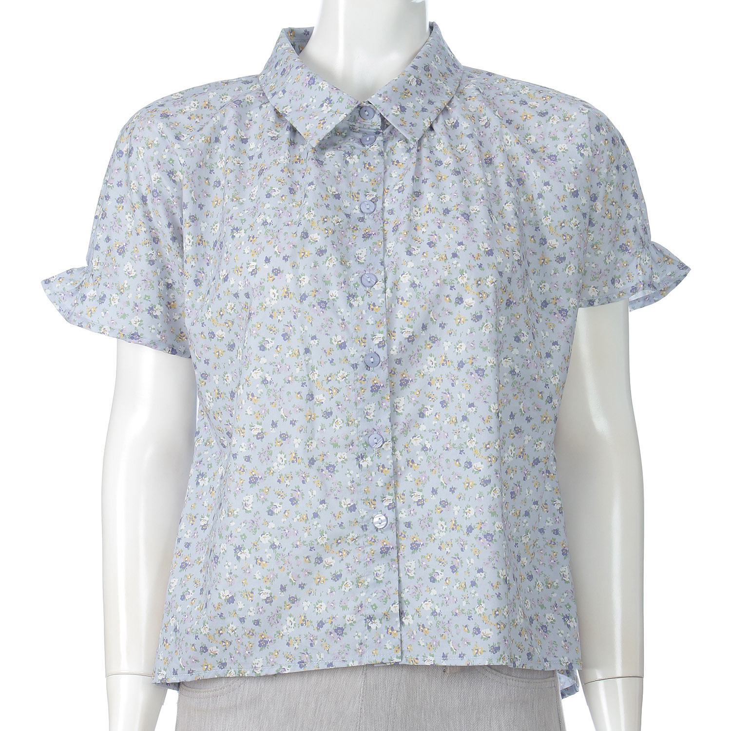 LAPIS ROUGE 小花柄ブラウス - 画像2