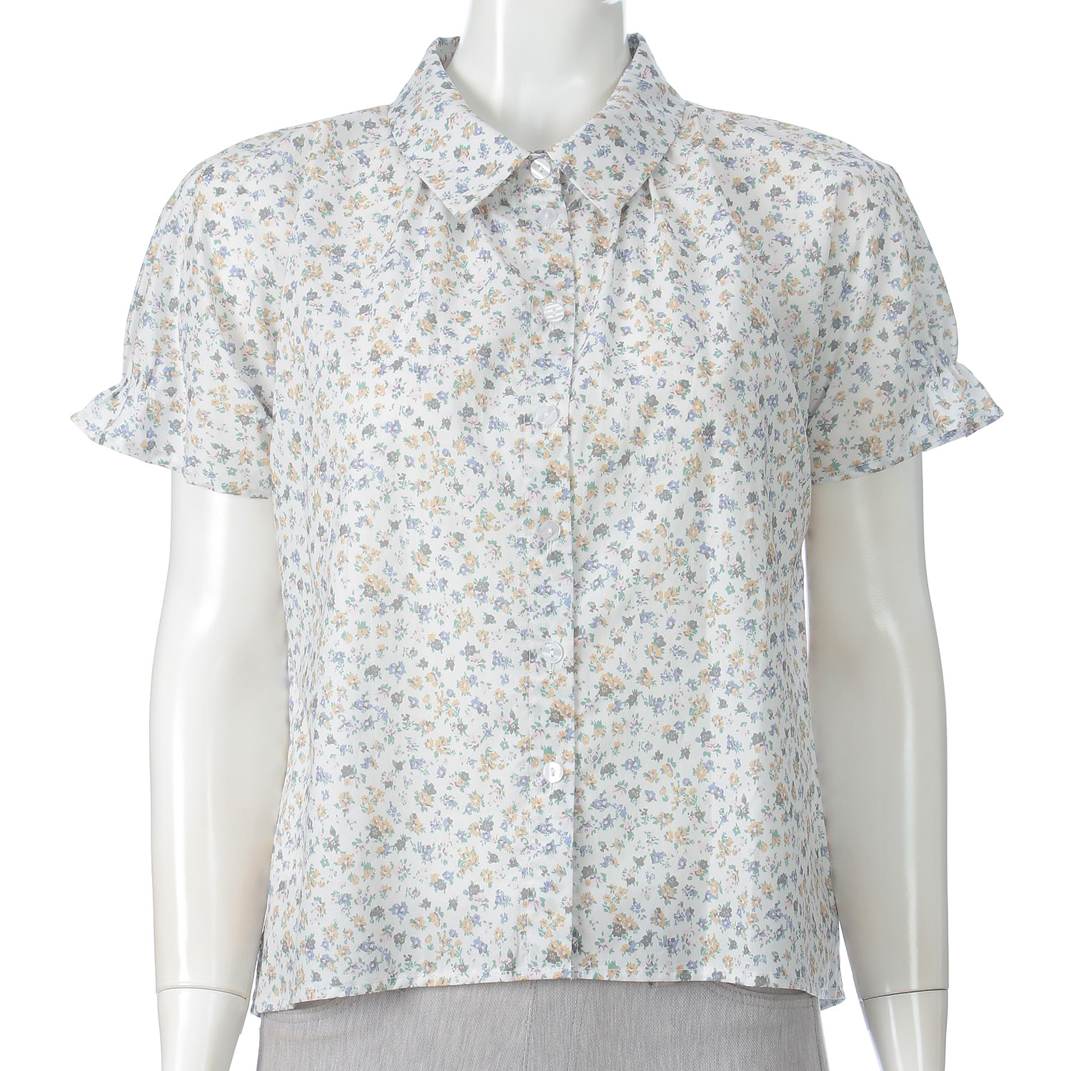 LAPIS ROUGE 小花柄ブラウス - 画像3