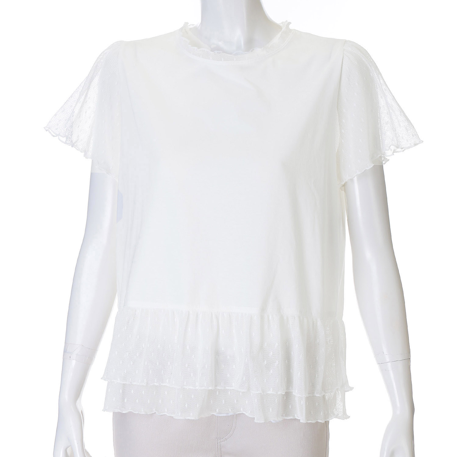 LAPIS ROUGE ドットチュール切替プルオーバーB - 画像2