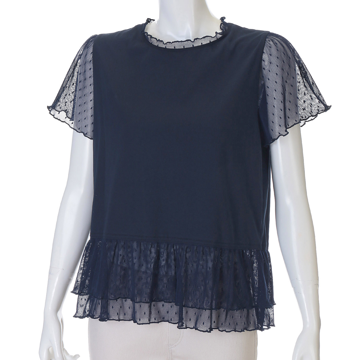 LAPIS ROUGE ドットチュール切替プルオーバーB - 画像7