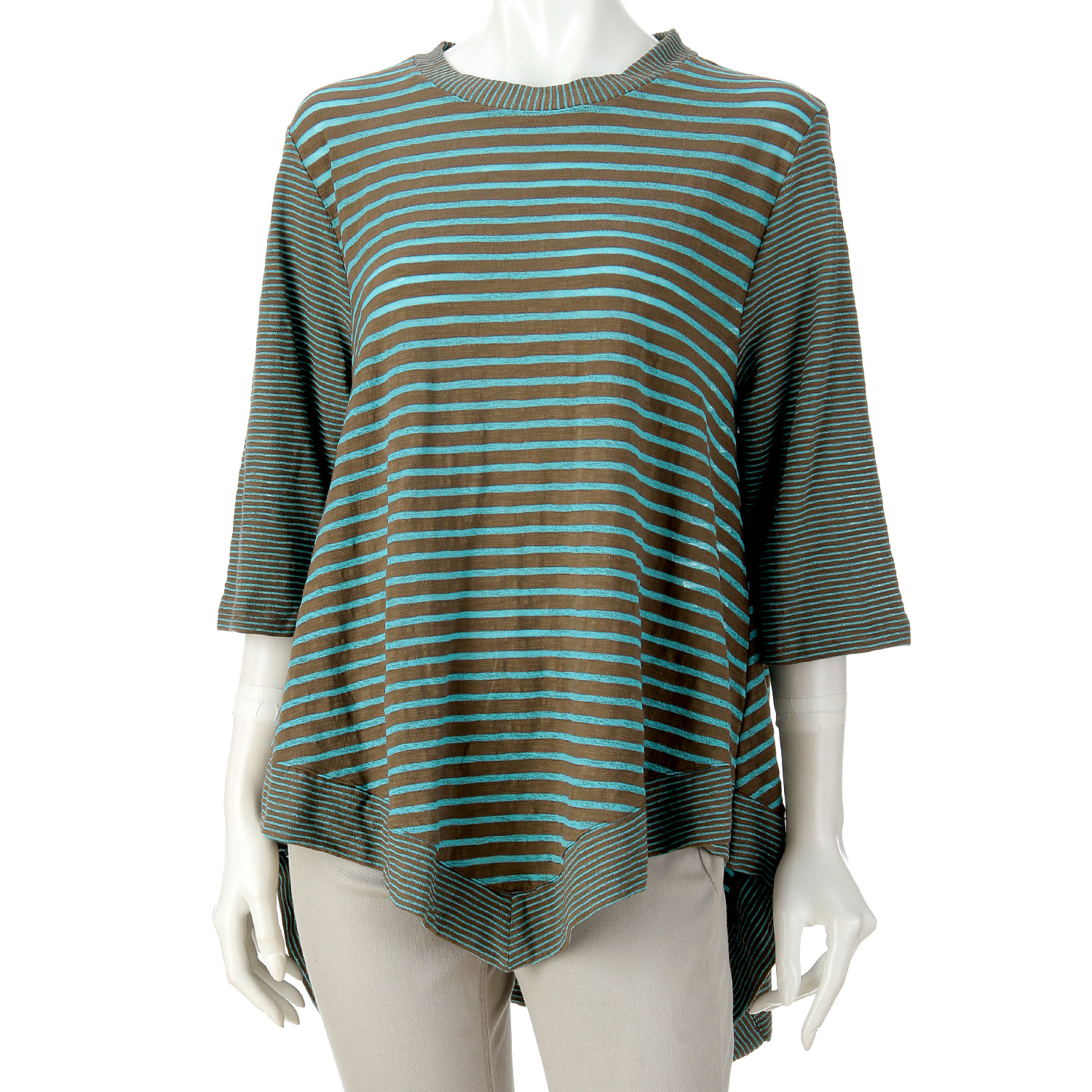 ボーダー切り替えチュニック - 画像3