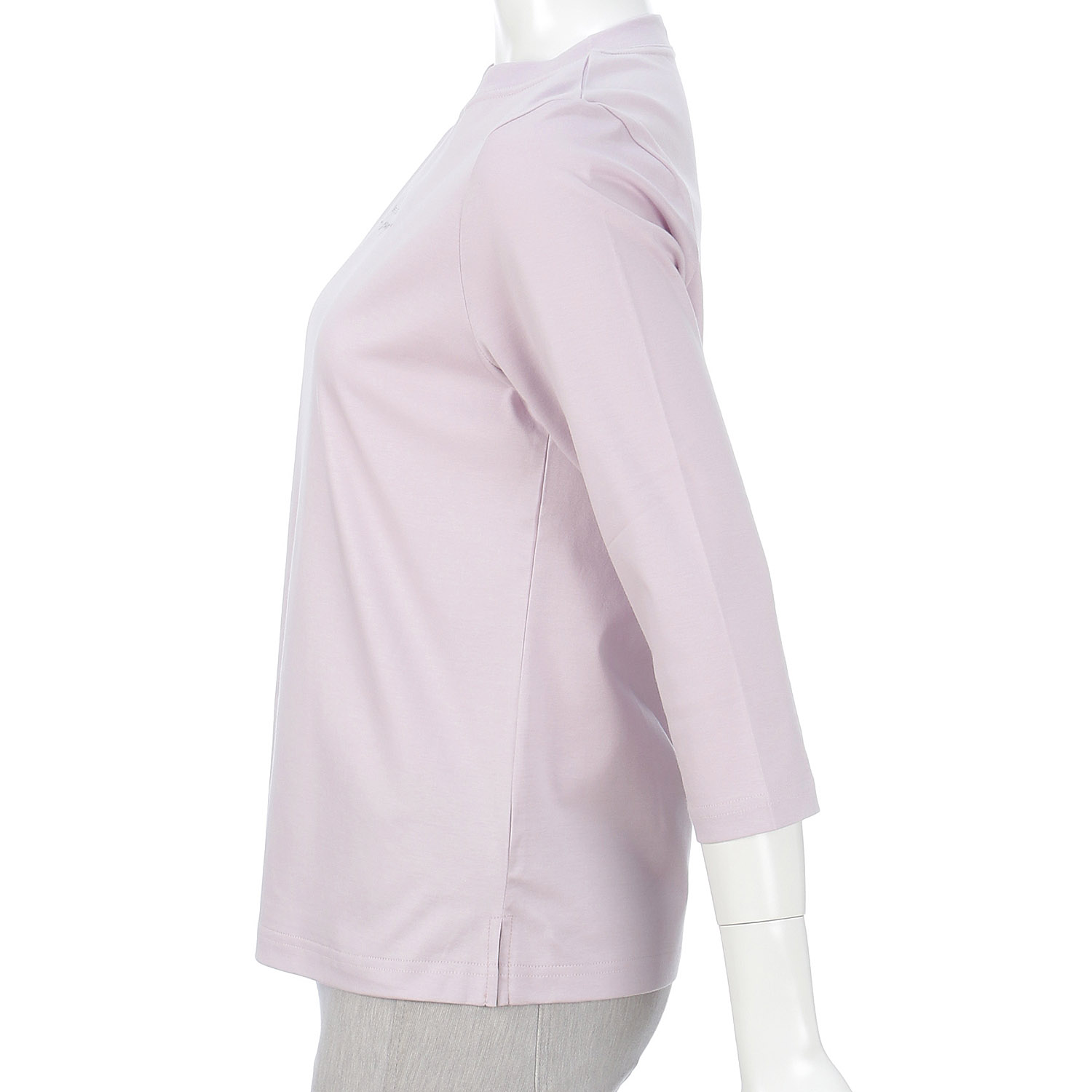 スムース ロゴプリントチビハイネック 7分袖 - 画像5