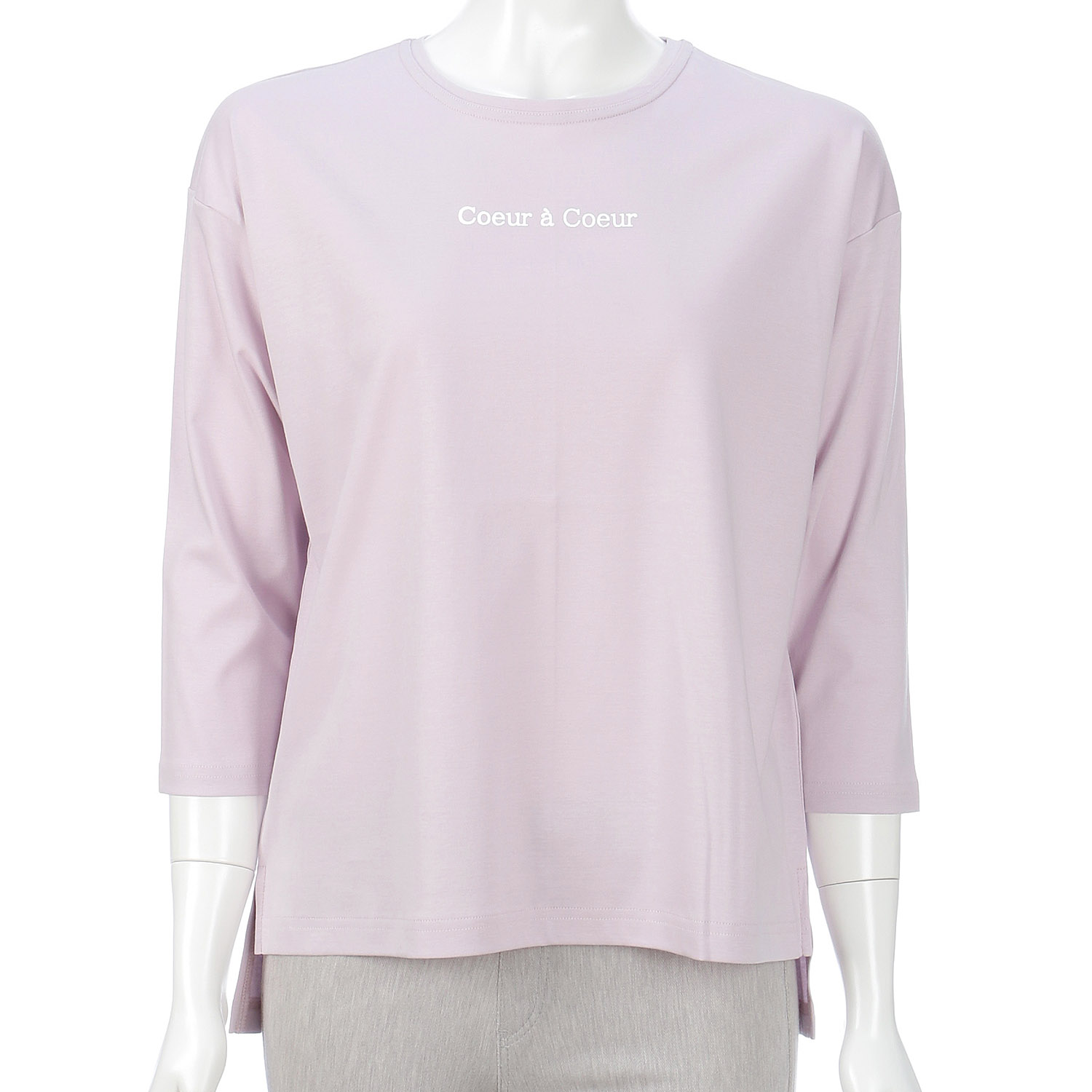 スムース ロゴプリントワイドボディー 7分袖 - 画像4