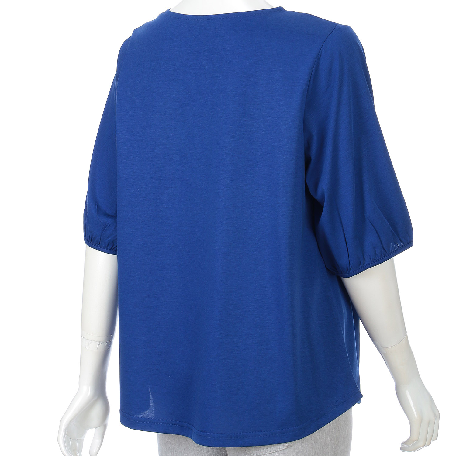 布帛プリント使い五分袖プルオーバー - 画像11