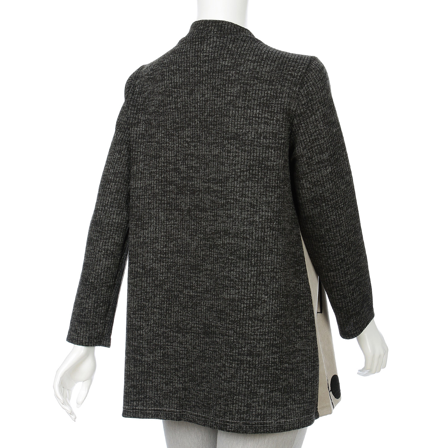 ストレッチスエード×リブ刺繍入りチュニック - 画像3