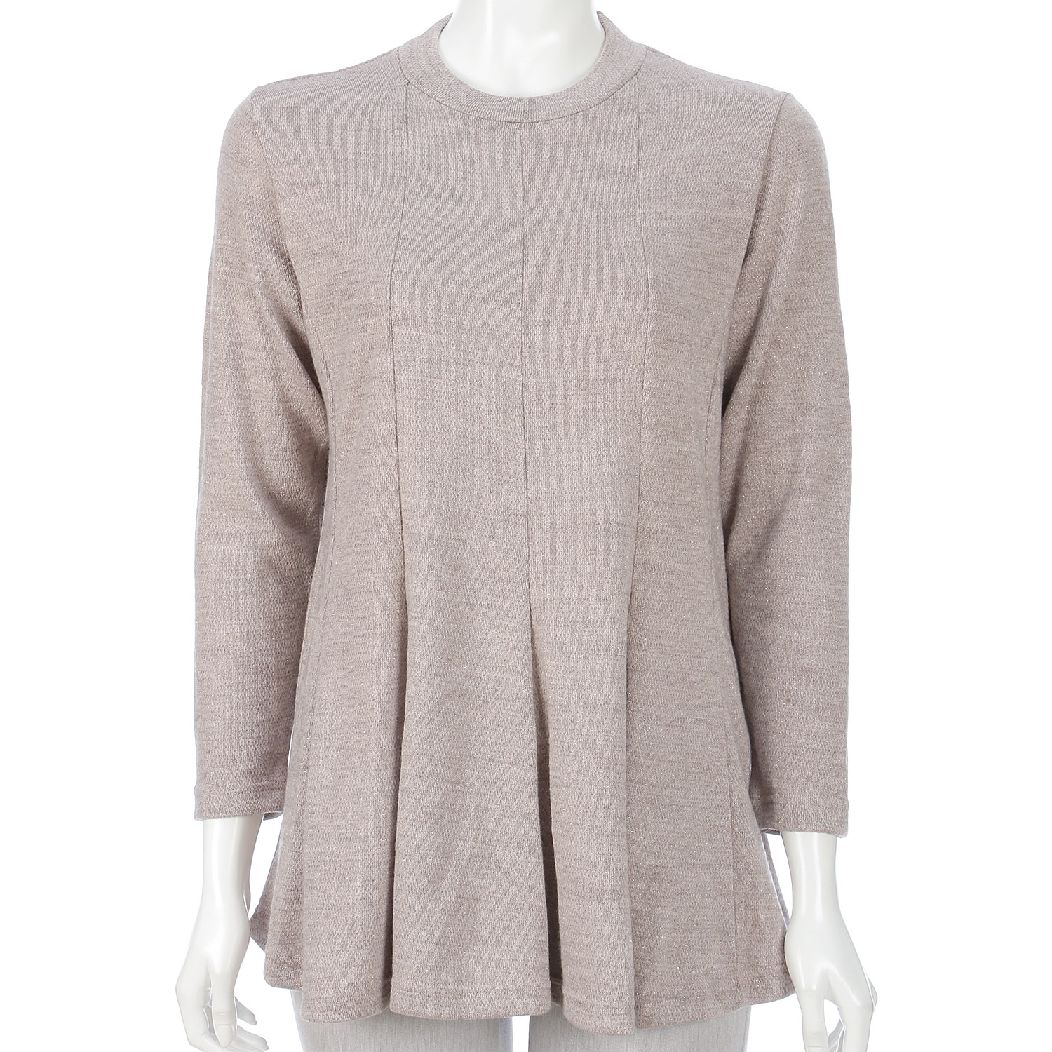 ラメ入り6枚ハギAラインチュニック - 画像2