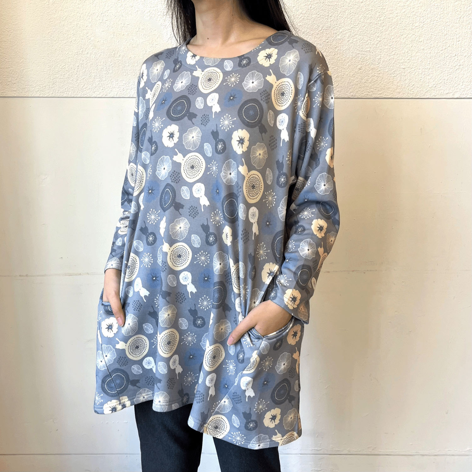 Myauris ネコプリントチュニック - 画像1