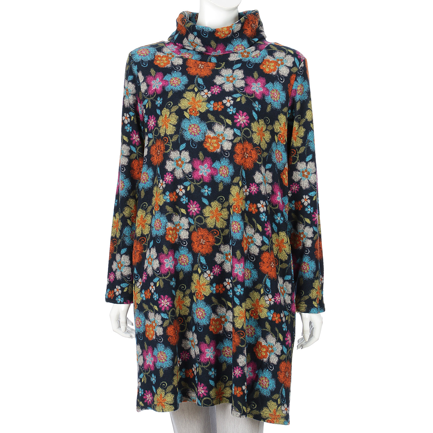 花柄起毛チュニック - 画像6