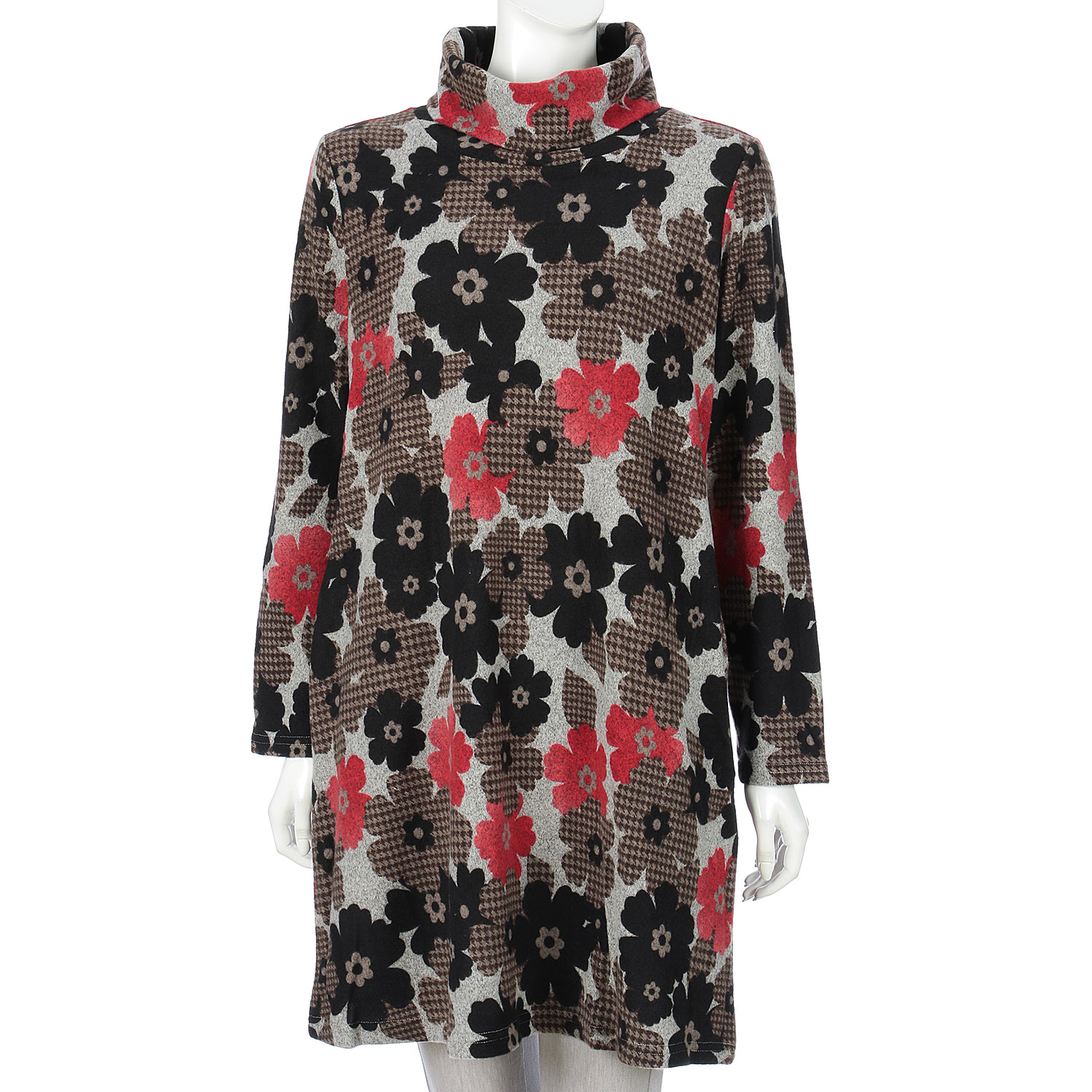 花柄起毛チュニック