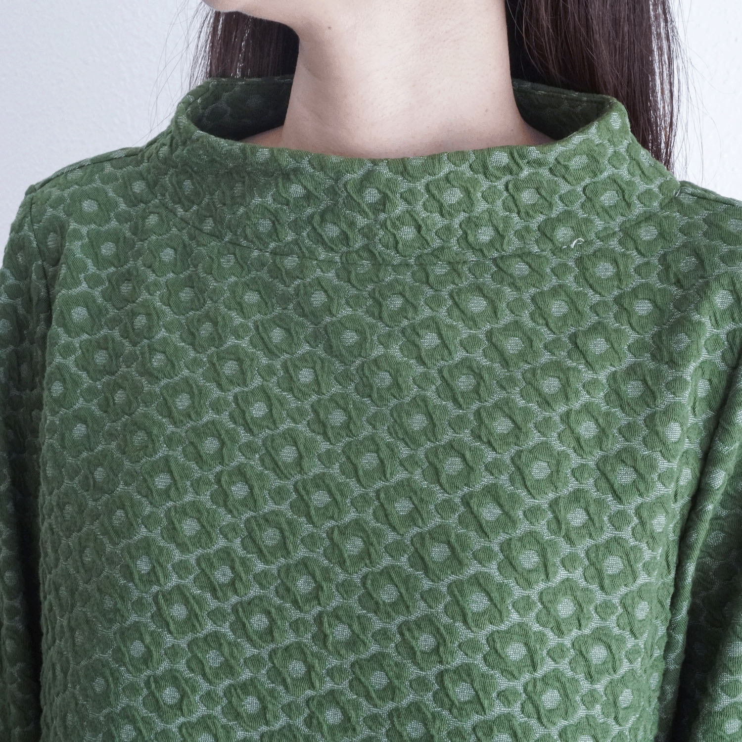 花柄ジャガードチュニック - 画像3