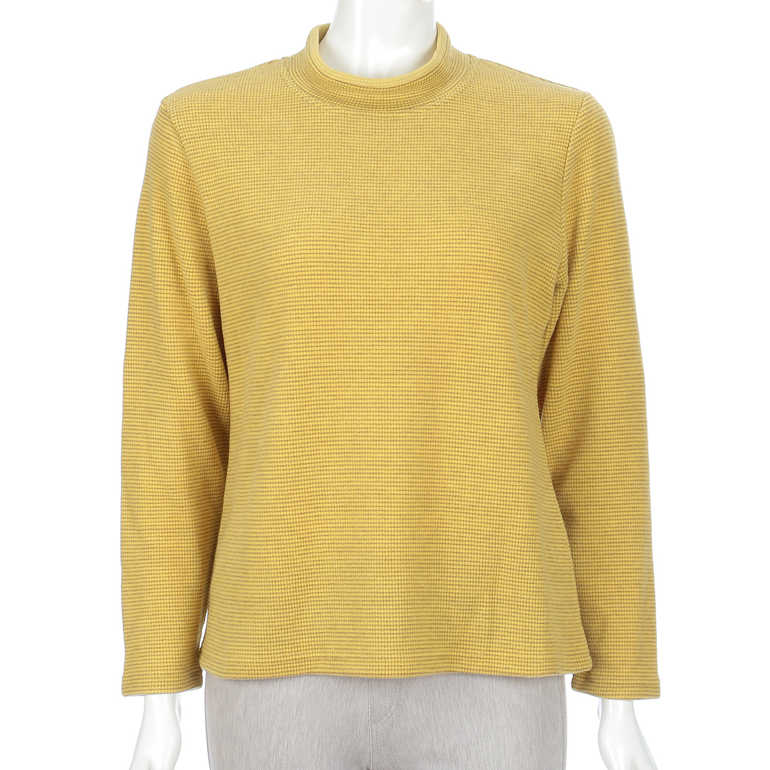 【Insta Live】ボーダー配色ハイネックプルオーバー - 画像18