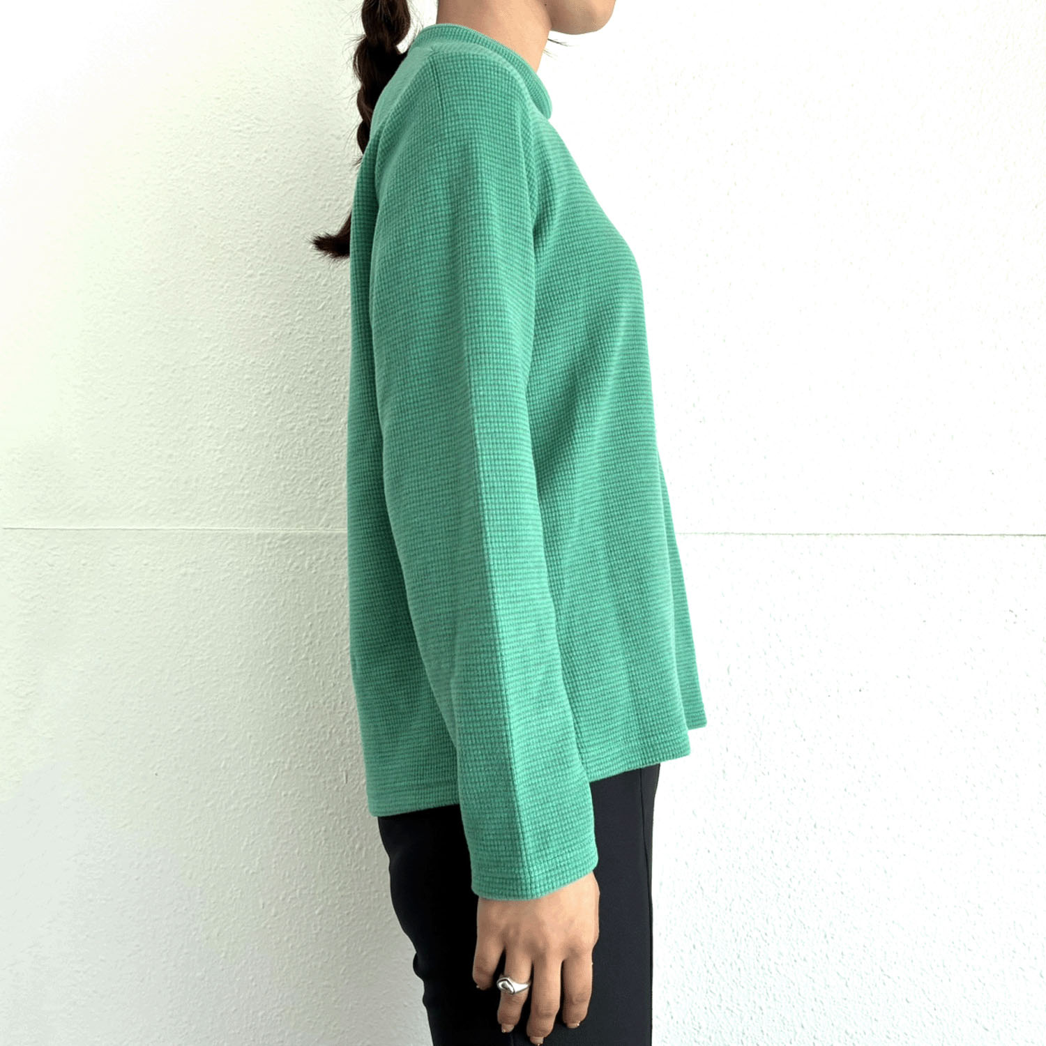 【Insta Live】ボーダー配色ハイネックプルオーバー - 画像21