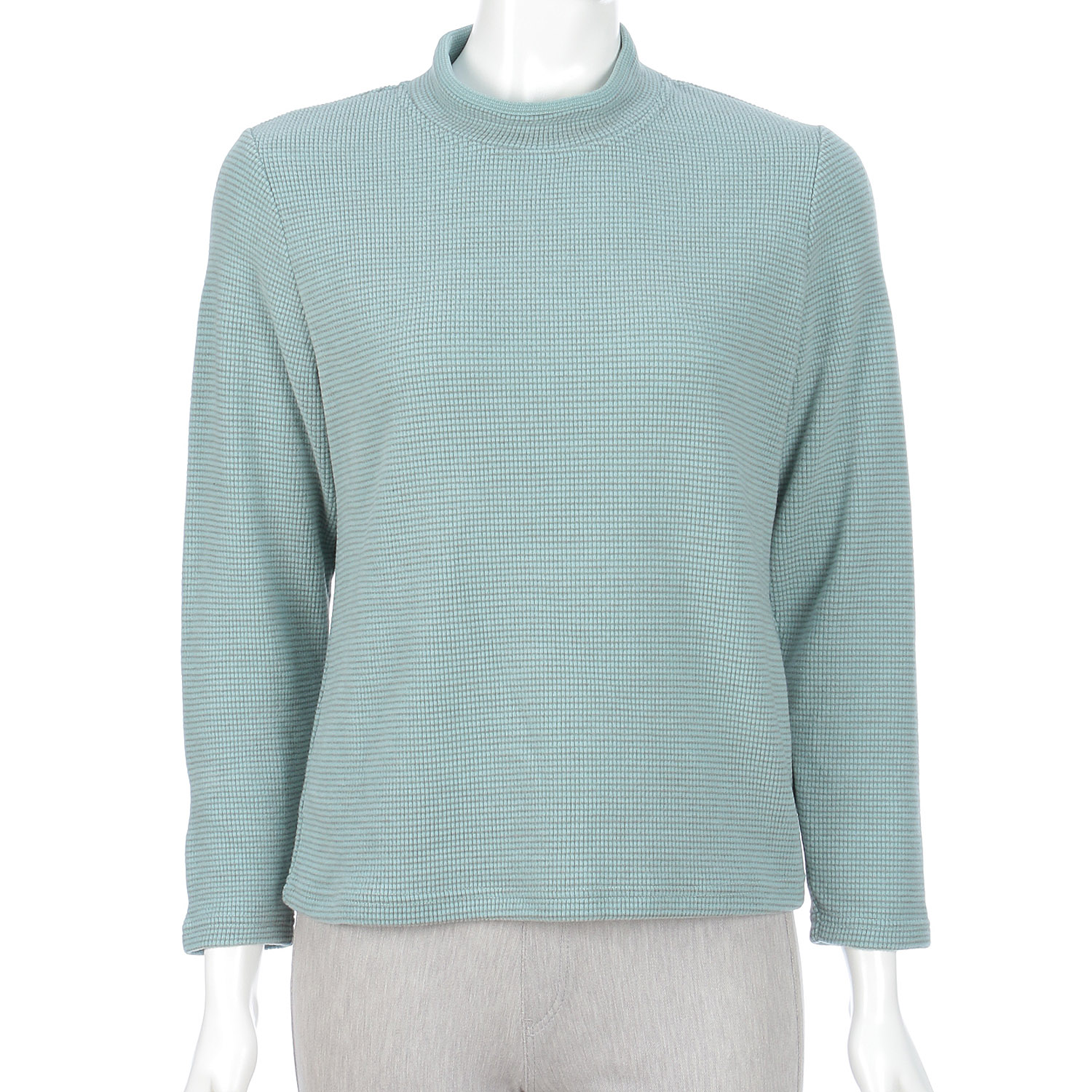 【Insta Live】ボーダー配色ハイネックプルオーバー - 画像24