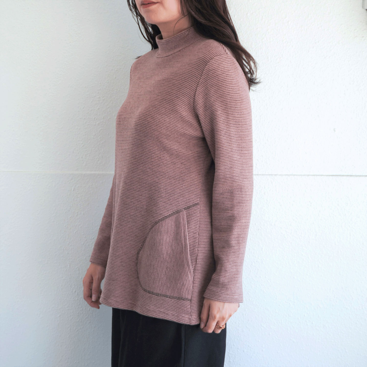 ボーダーポケット付きチュニック - 画像9