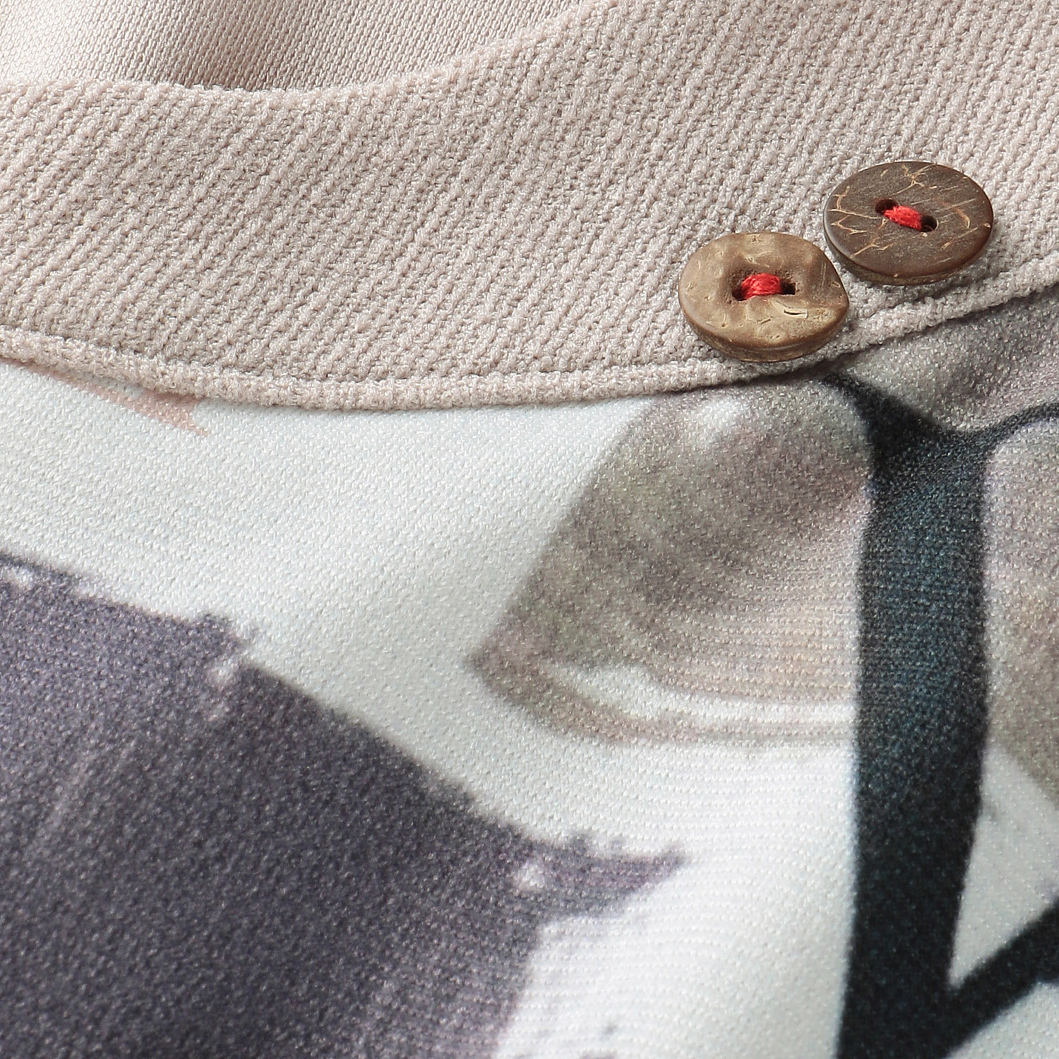 ファスナー付きプリントチュニック - 画像4