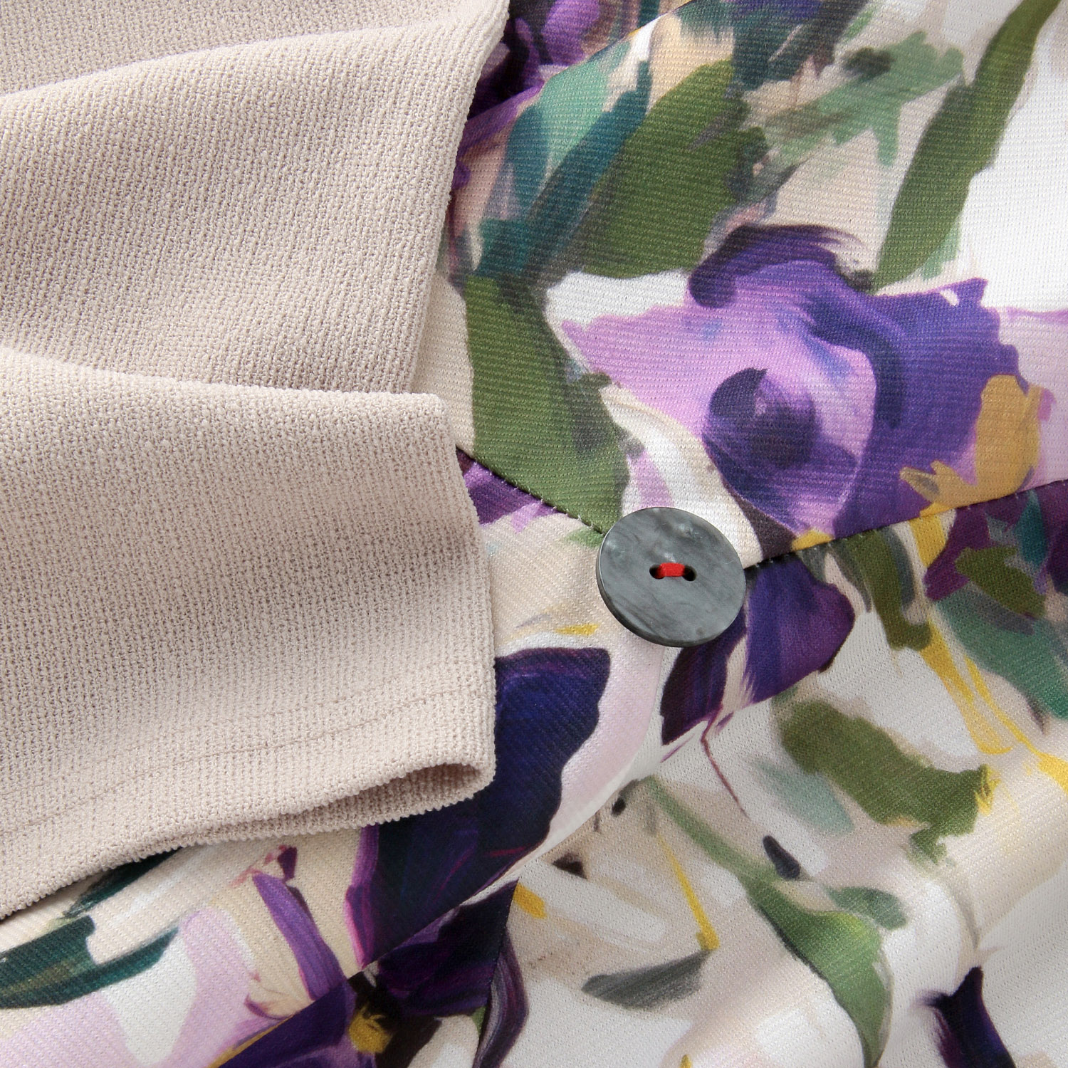 LLサイズ 前身プリントボタン付きチュニック - 画像3