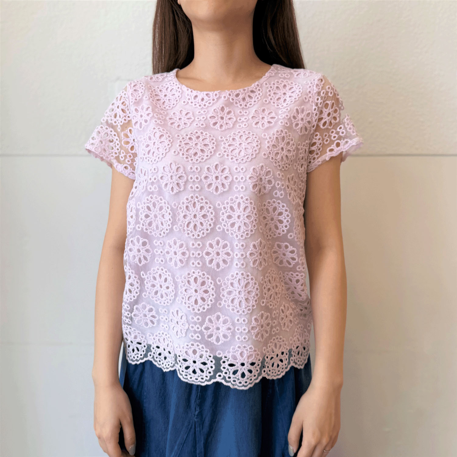 刺繍レースカットソー - 画像12