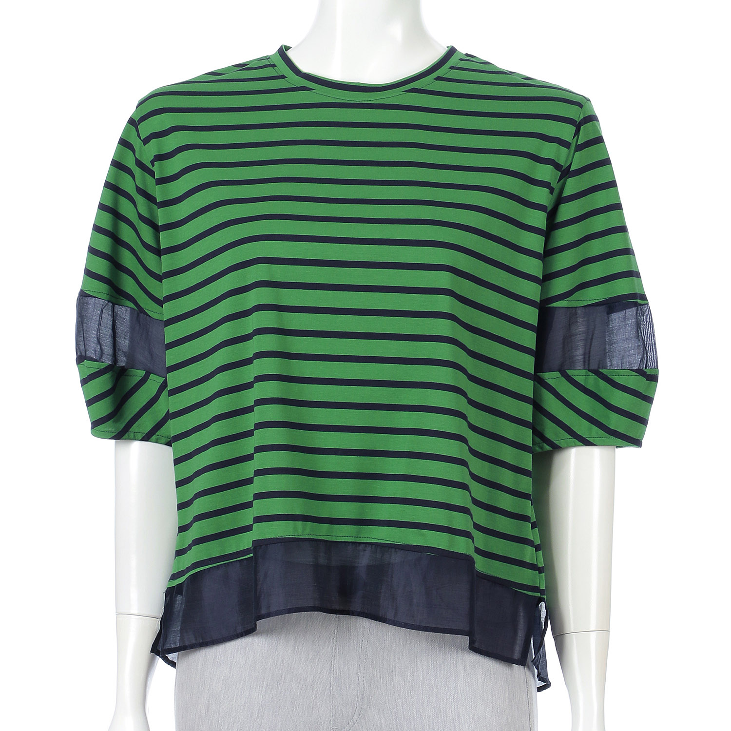 シルケット天竺ボーダーチュニック - 画像12