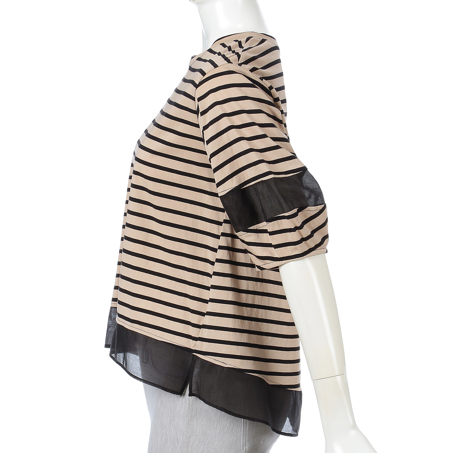 シルケット天竺ボーダーチュニック - 画像9