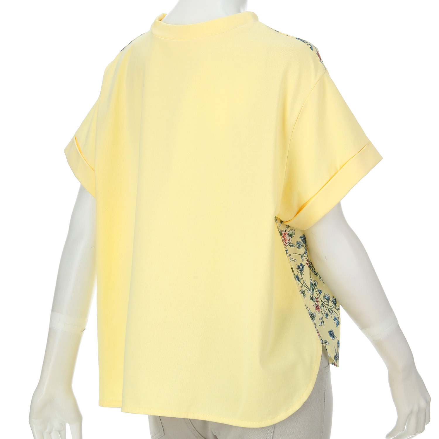 カットソー切替花柄チュニック - 画像6