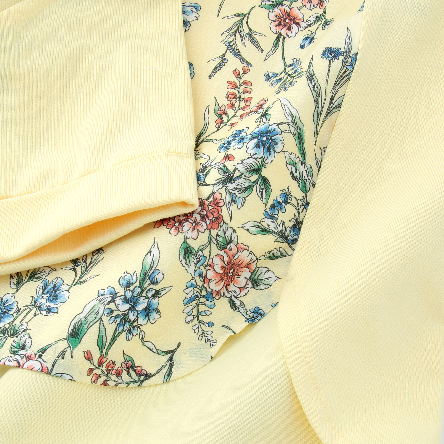 カットソー切替花柄チュニック - 画像7