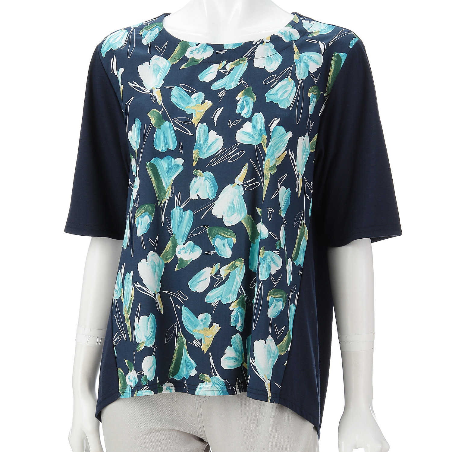 プリント×無地チュニック - 画像5