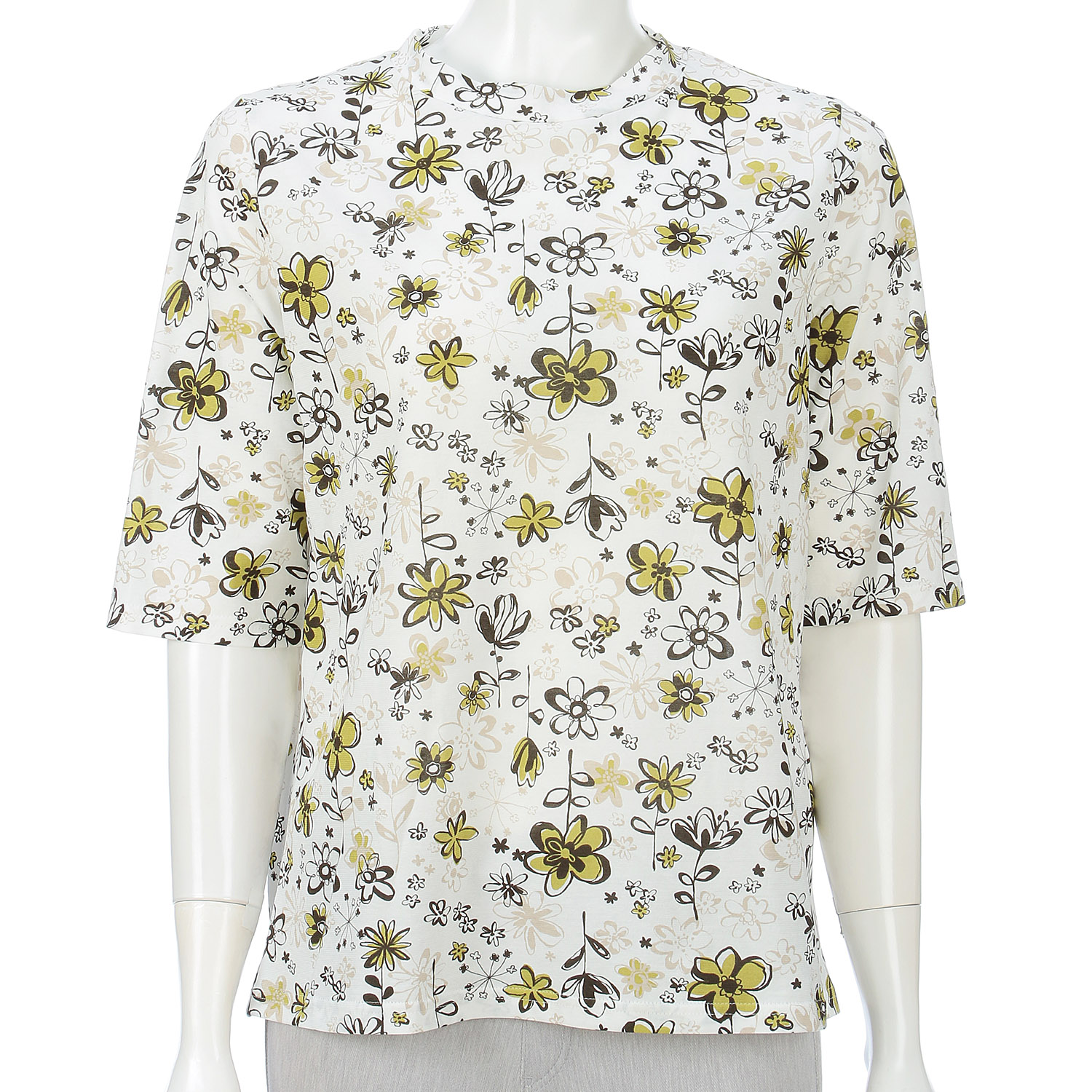 66／2ガス強撚SZ天竺プリントカットソー - 画像6