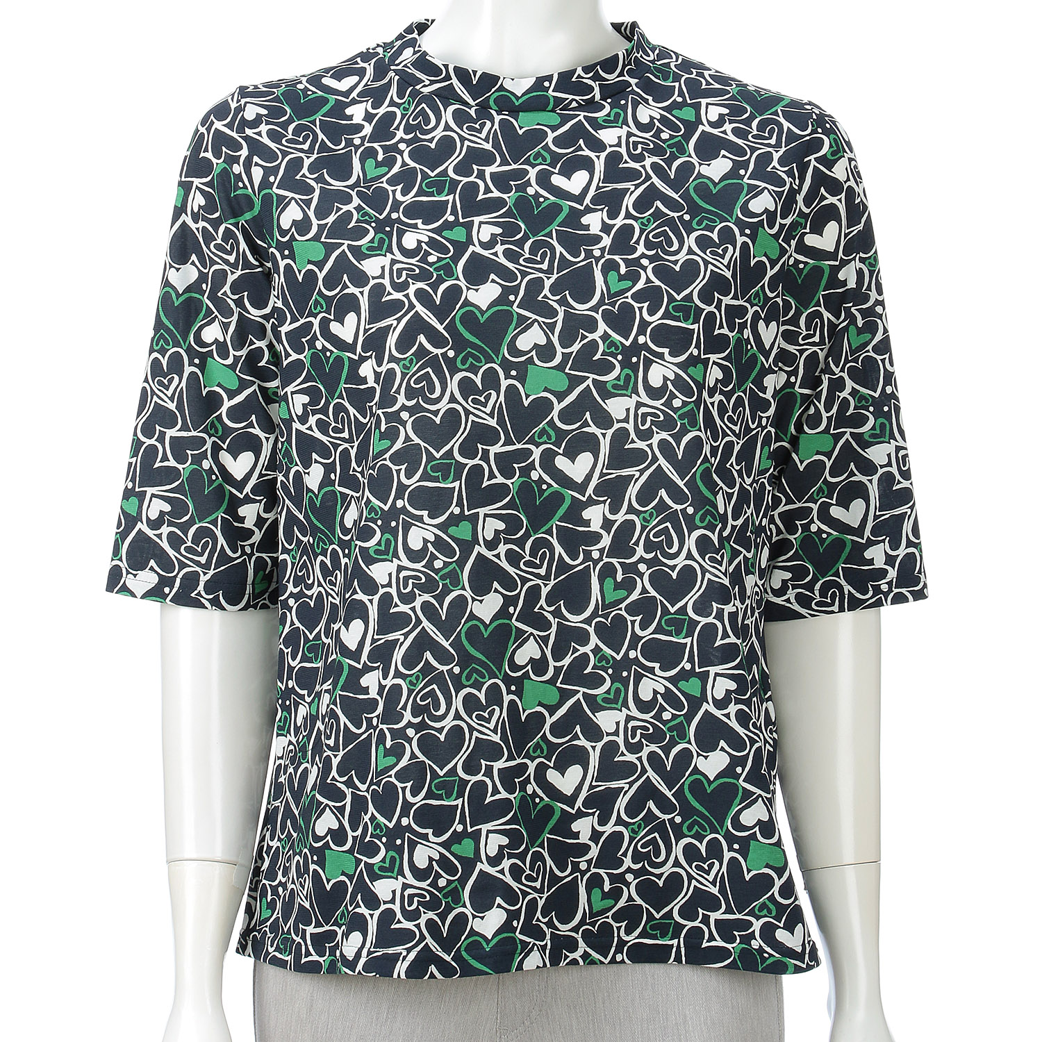 66／2ガス強撚SZ天竺プリントカットソー - 画像9