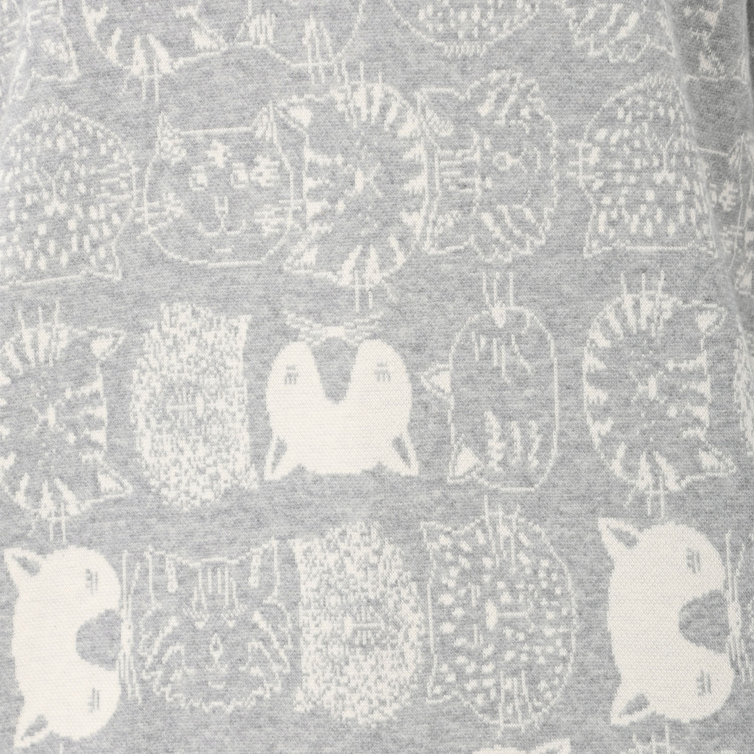 T’BIS STUDIO 長袖ネコ柄Wジャカードチュニック丈カットソー - 画像4