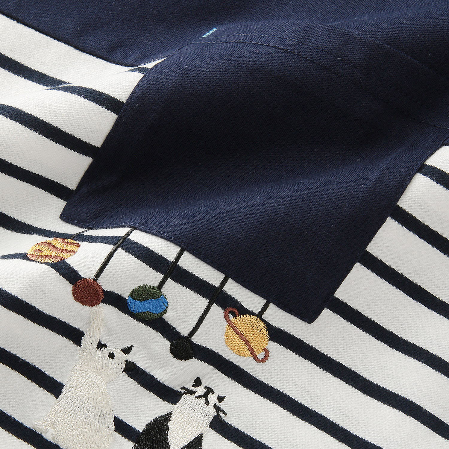 Myauris ネコ刺繍長袖Tシャツ - 画像6