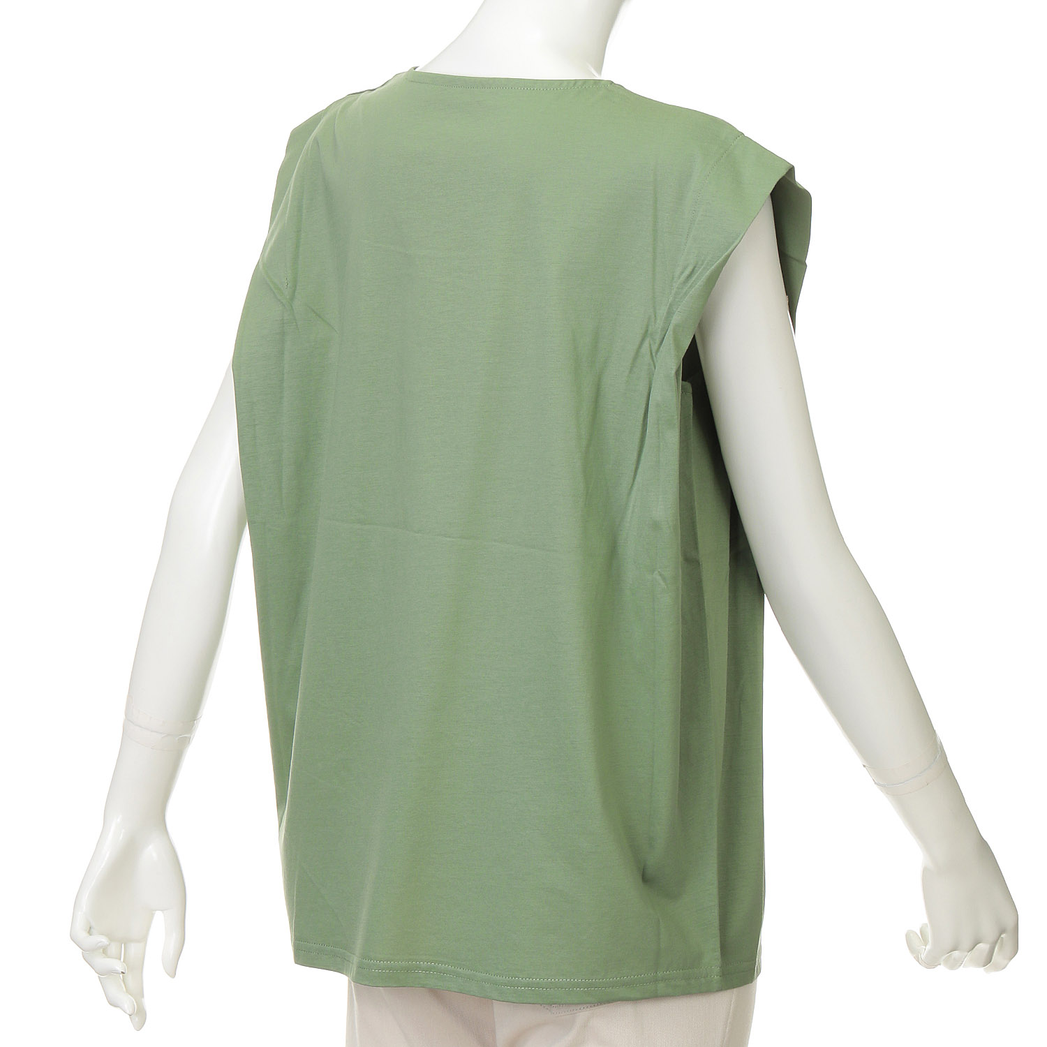 ダブルシルケットコットン100 ノースリーブTシャツ - 画像15