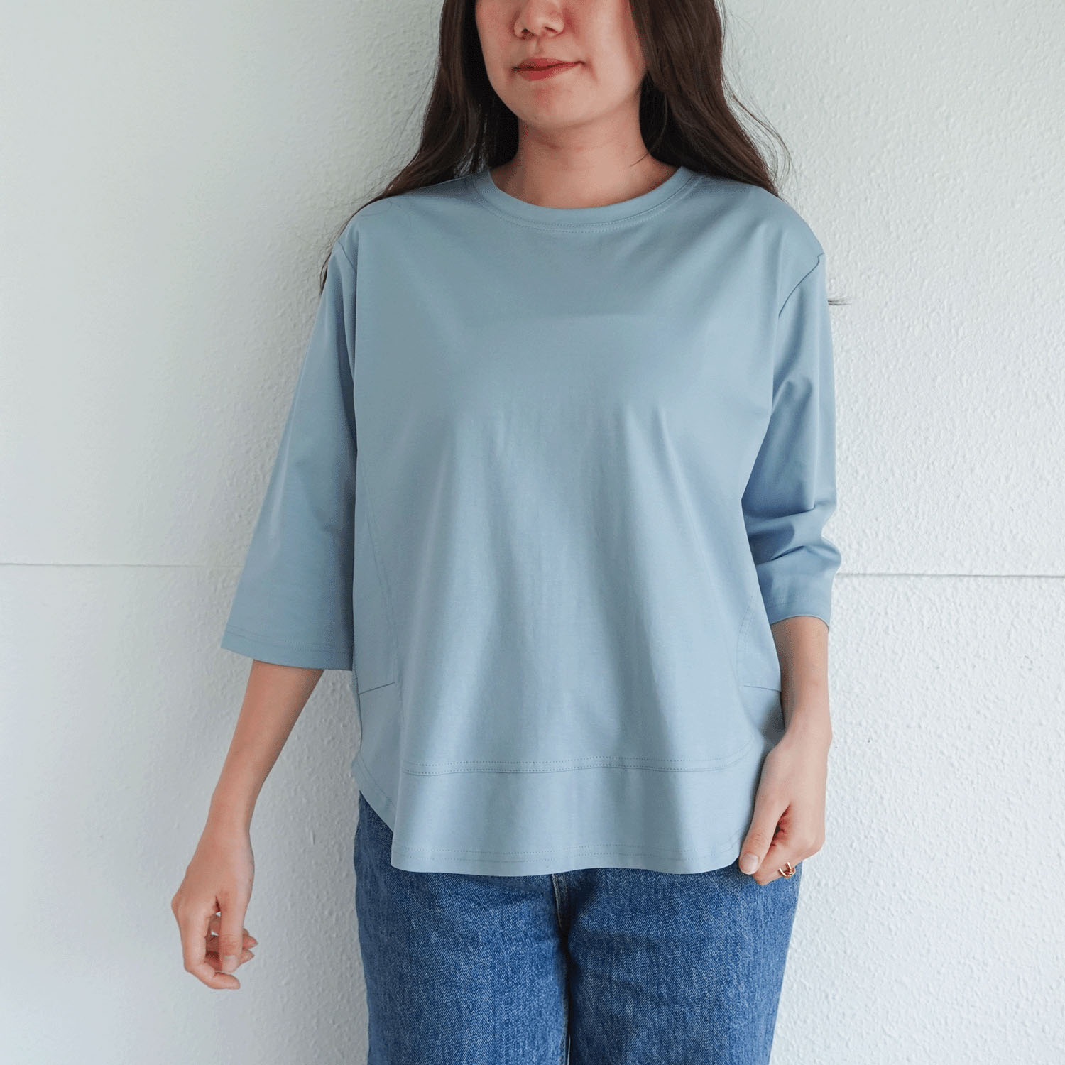 シルケットスムースチュニック - 画像1